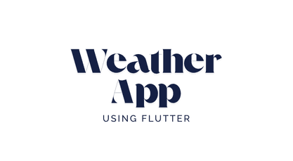 Flutter Weather App